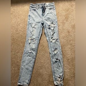 American Eagle Super Hi-rise jegging. Next level stretch size 0 25W